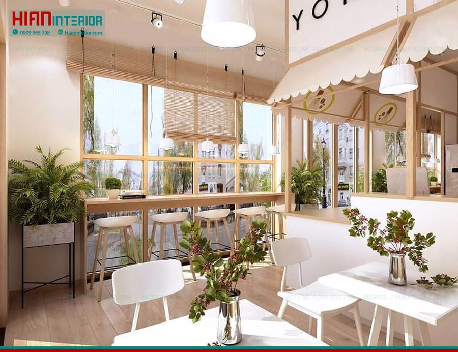 Mẫu Quán Trà Sữa Đẹp