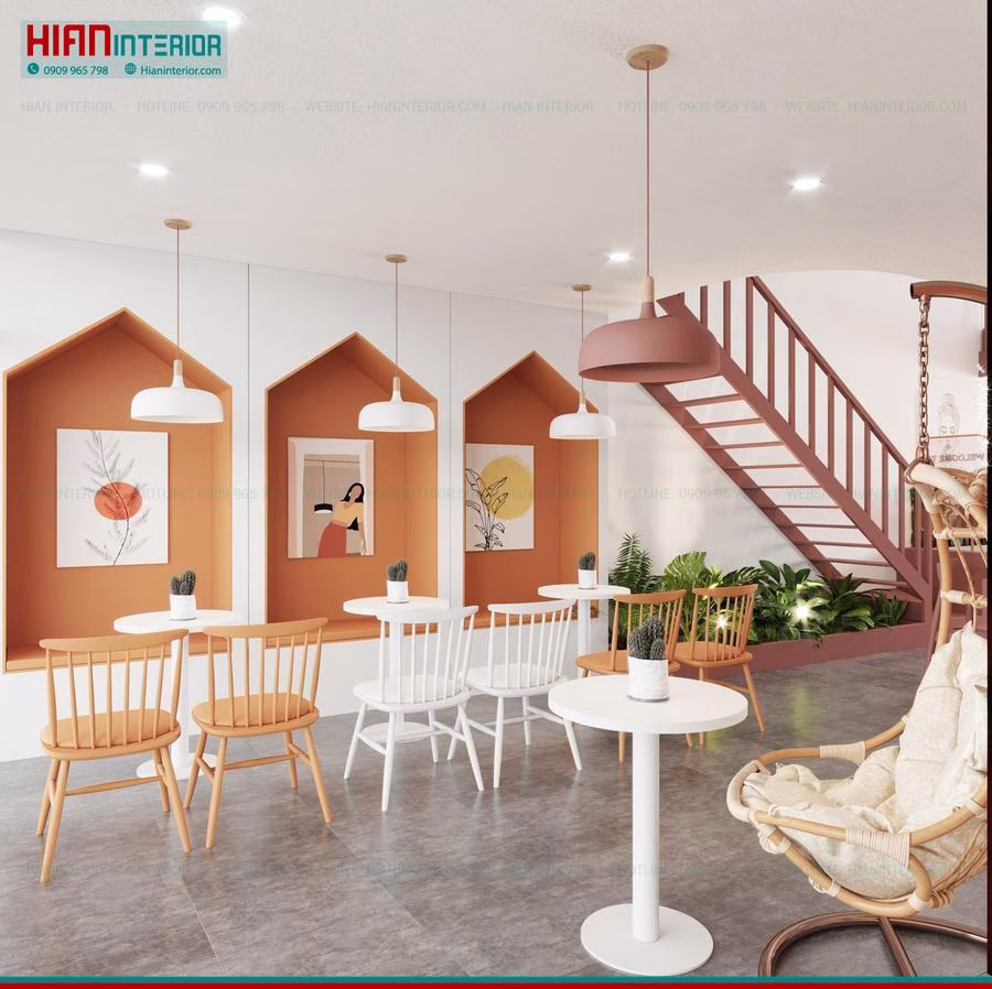 Thiết Kế Quán Trà Sữa Trẻ Trung