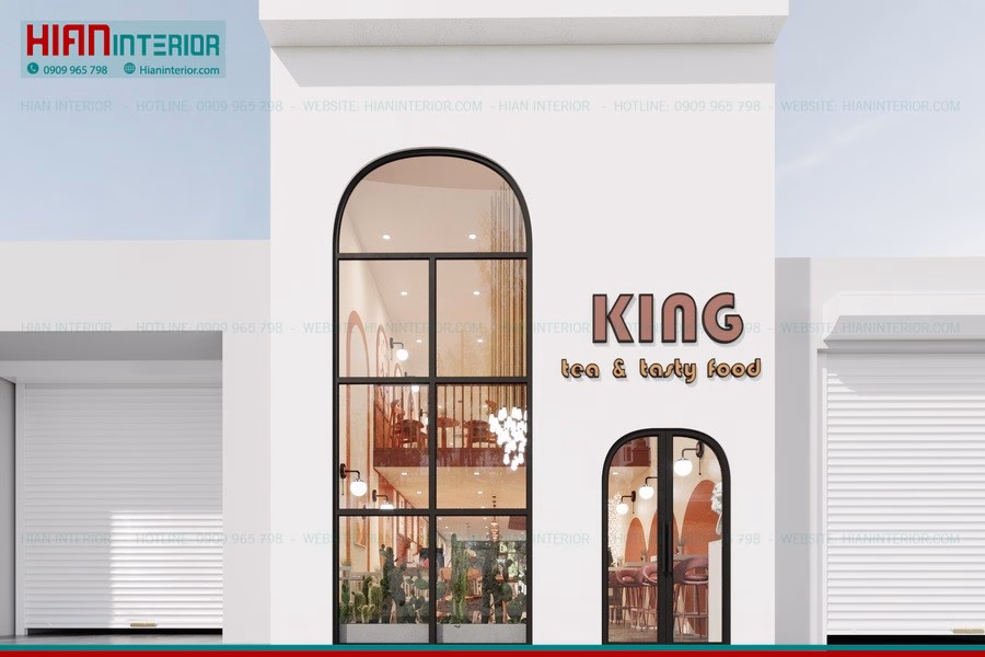 Thiết Kế Quán Trà Sữa Trẻ Trung