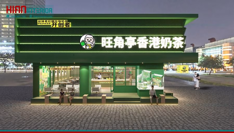 Báo Giá Thi Công Quán Trà Sữa