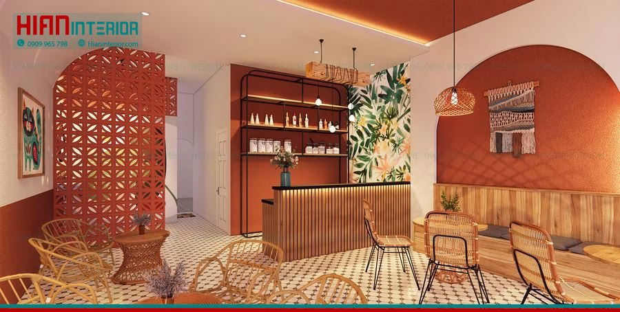 Quán Trà Sữa Phong Cách Hiện Đại
