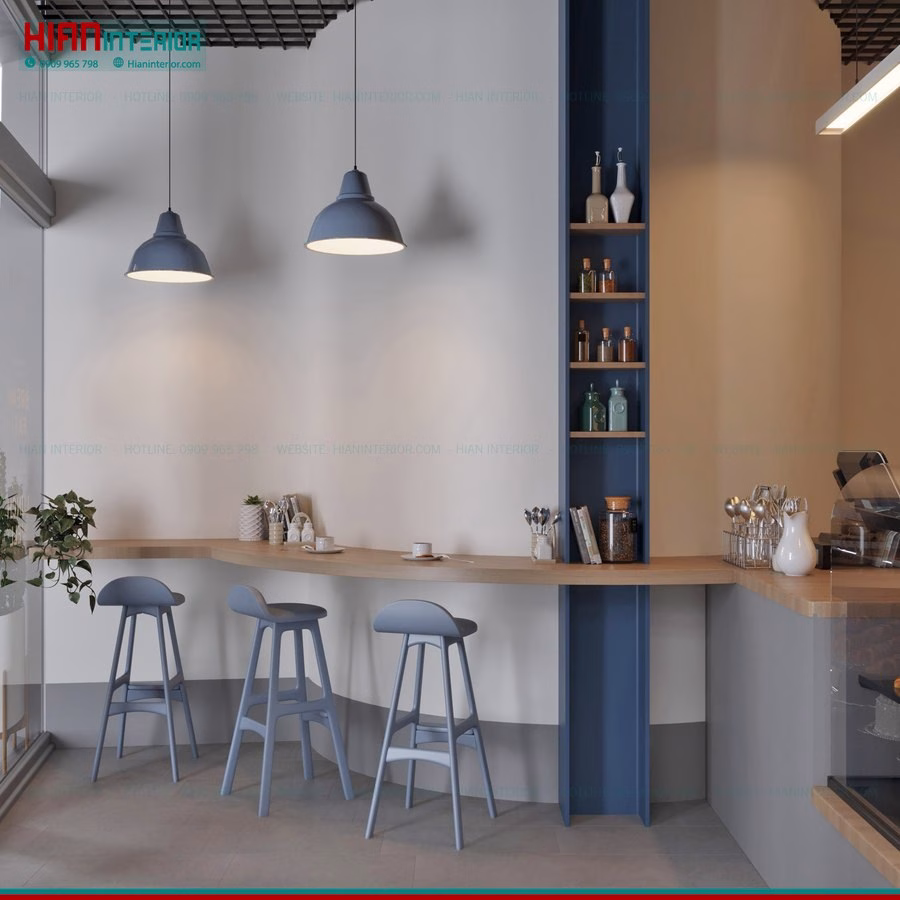 Quán Trà Sữa Phong Cách Industrial