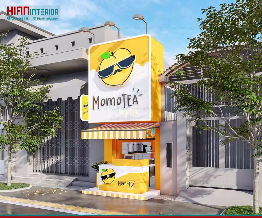 Quán Trà Sữa Phong Cách Tropical