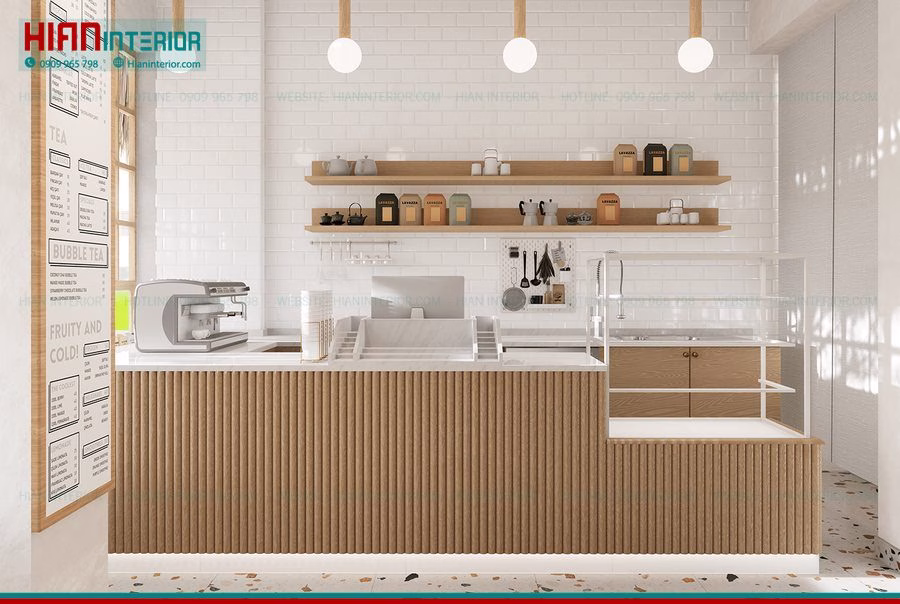Thiết Kế Quán Trà Sữa Luxury