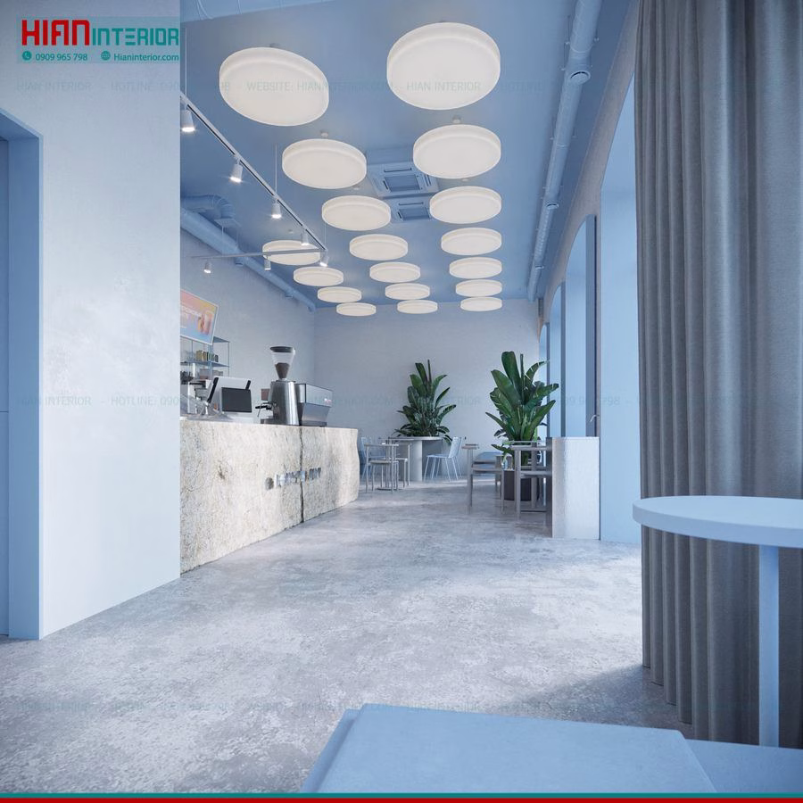 Thi Công Quán Trà Sữa Tối Giản