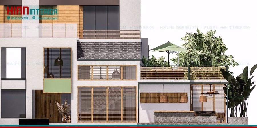 Thiết Kế Quán Trà Sữa Mặt Tiền