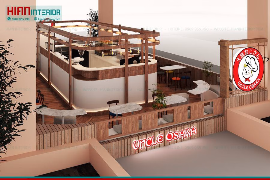 Thiết Kế Nội Thất Quán Trà Sữa