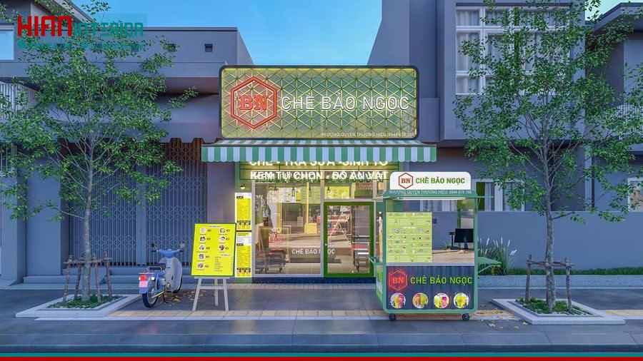 Nội Thất Quán Trà Sữa Thu Hút