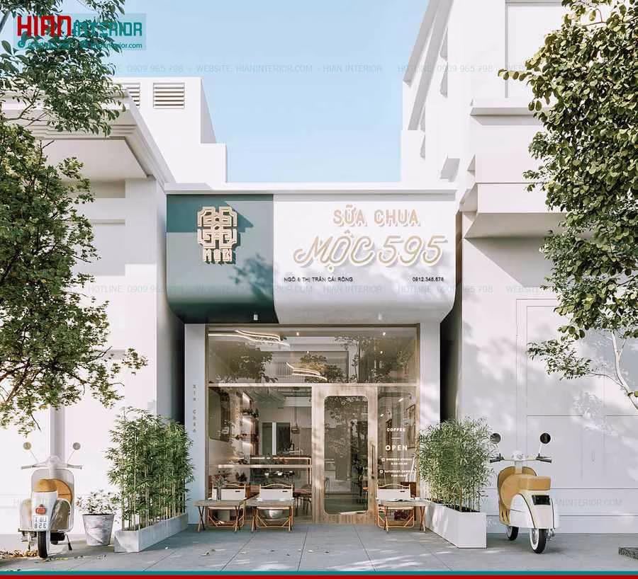 Nội Thất Quán Trà Sữa Tiện Nghi