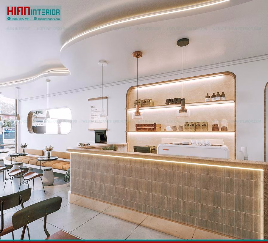 Nội Thất Quán Trà Sữa Tiện Nghi