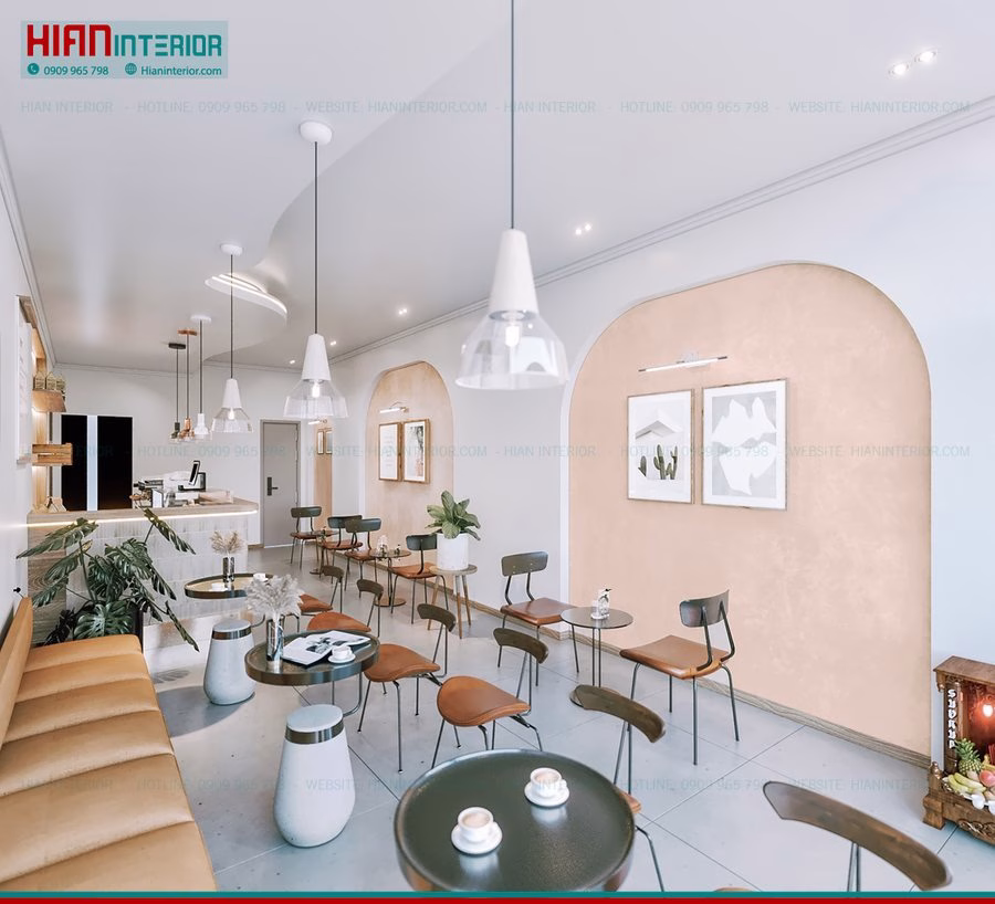 Nội Thất Quán Trà Sữa Tiện Nghi
