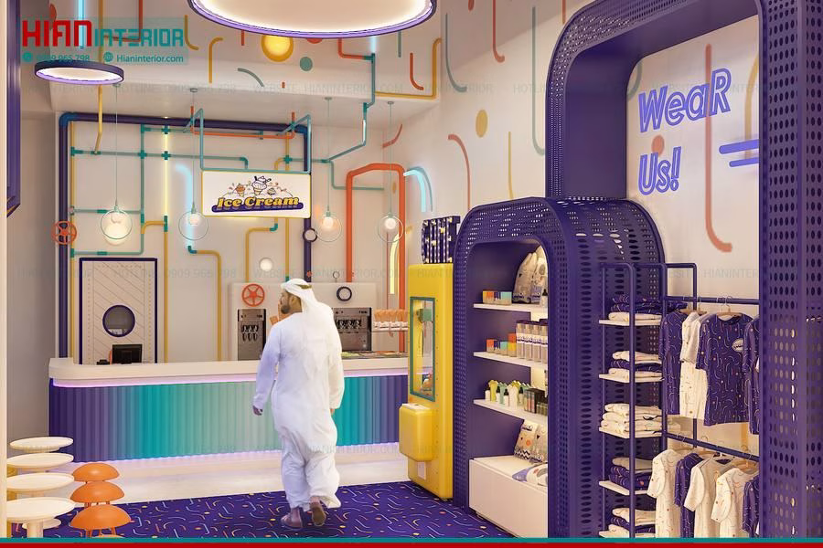 Mẫu Kiosk Trà Sữa Đẹp