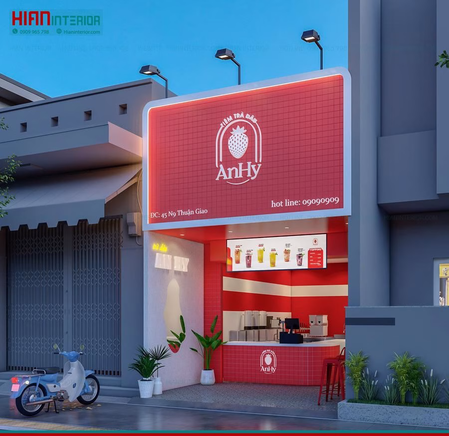 Mẫu Xe Trà Sữa Đẹp